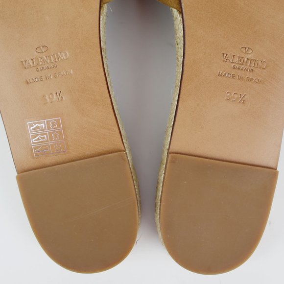 NEW VALENTINO GARAVANI Suede Bow Espadrille Slide Sandal - Picture 14 of 15